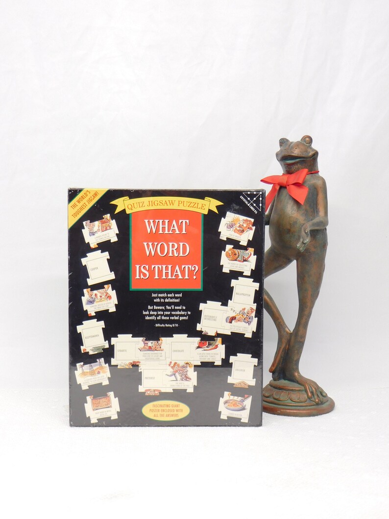 What Word is That Quiz Jigsaw Puzzle, Definition Matching Jigsaw Puzzle