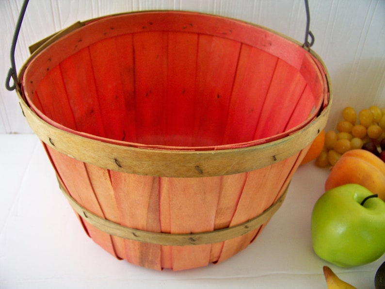 Vintage Faux Fruit Bushel Basket of Fruit Realistic Etsy