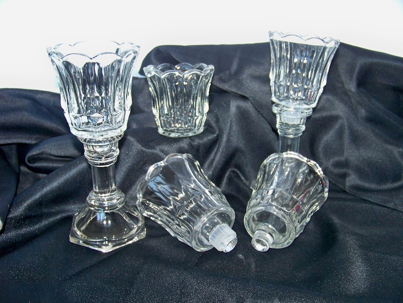 Clear Glass Votive Cup Candle Holder Retired Home Interiors Etsy