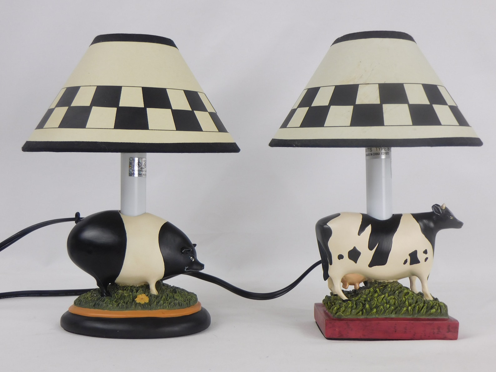 Vintage Warren Kimble Cow Lamp or Pig Lamp Table Lamp Etsy