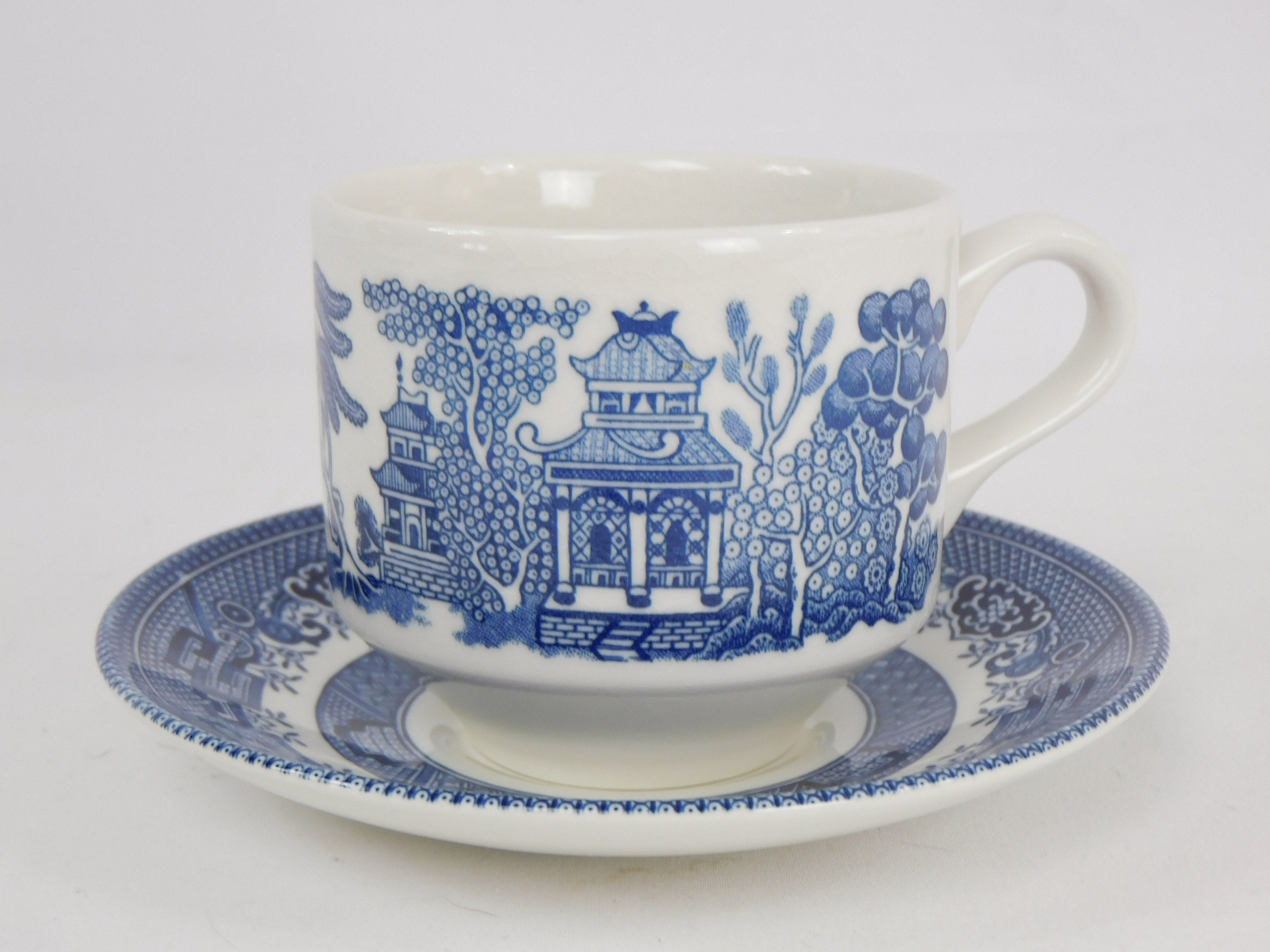 Churchill - Vajilla de porcelana «sauce azul», Azul