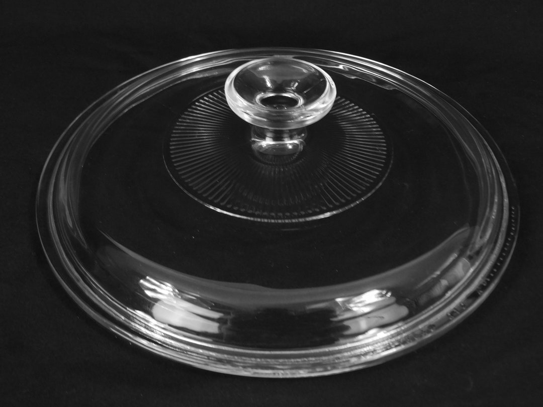 Glass Lid Vintage PYREX G1C Ribbed Glass Replacement Lid, Pyrex G1C