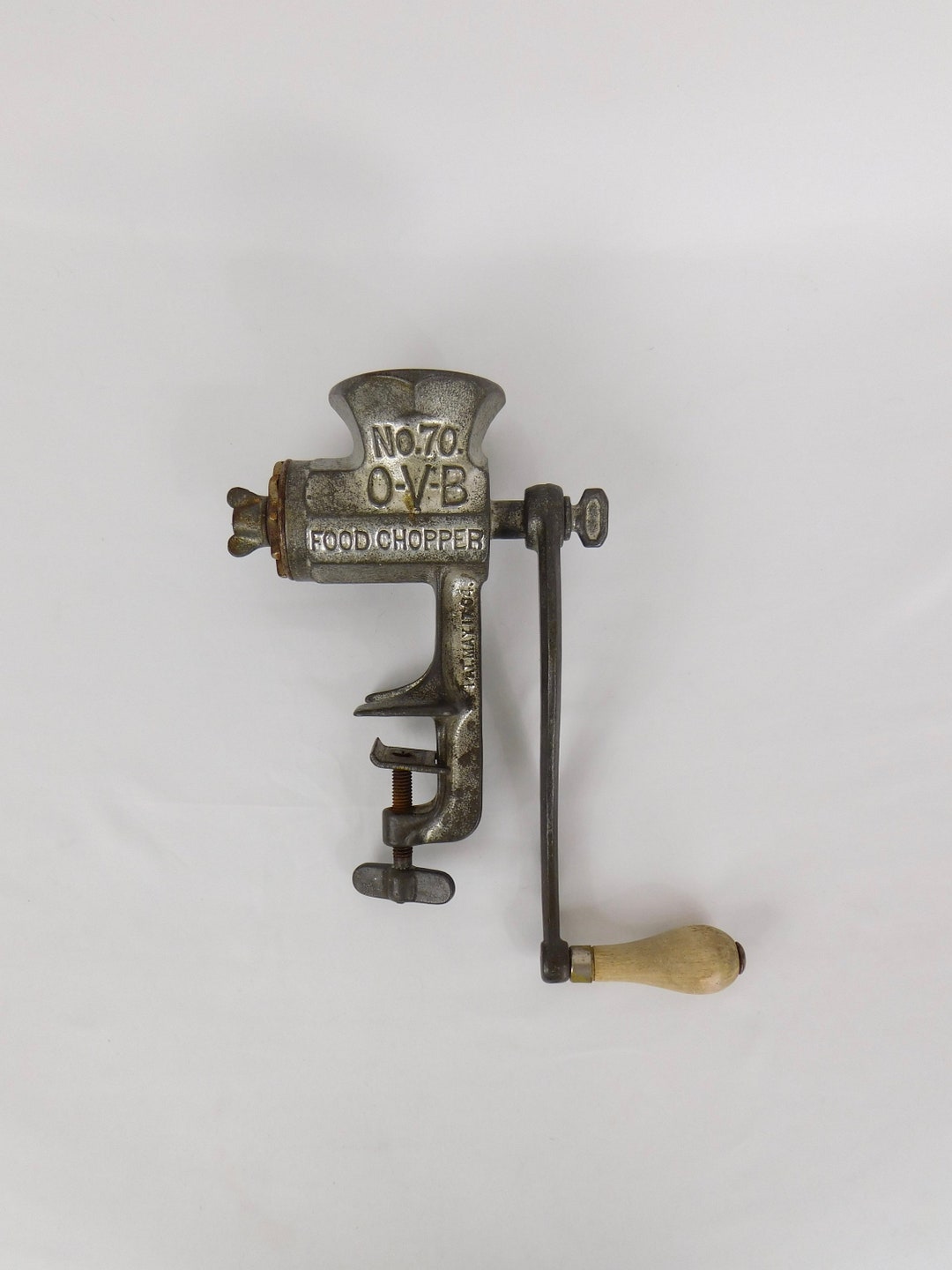 Vintage Food Grinder No. 70 OVB Food Chopper, Hibbert Spencer Bartlett