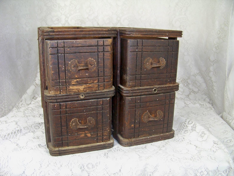 Vintage Sewing Drawers Cabinet Singer With Frames