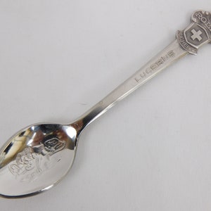 Vintage Rolex, Bucherer of Switzerland, Watch Collector, Lucerne, Lucerne Lion, Demitasse Spoon, Silver Spoon