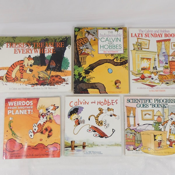 Calvin and Hobbes Books CHOOSE ONE, Collection of Various Calvin and Hobbes Comic Books, Vintage 1990's