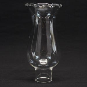 Hurricane Shade 1 5/8&quot; Fitter Shade Crimped Candle Sconce Shade 7&quot; Tall Clear Glass
