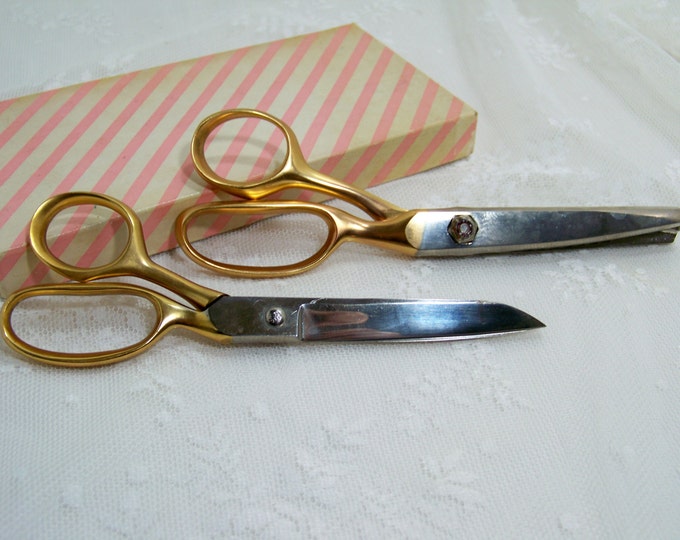 Vintage Kleencut Scissors Shears and Pinking Shears Boxed Set Etsy
