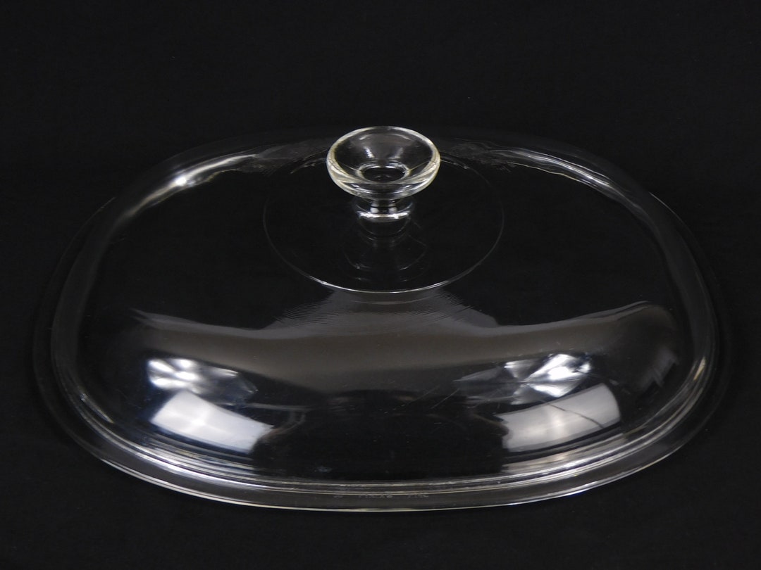 Glass Lid Vintage Casserole Dish Replacement Lid, Pyrex F14C Glass
