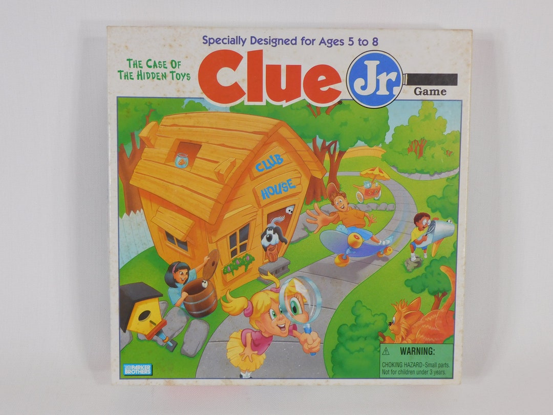 Vintage Clue Jr. Board Game the Case of the Hidden Toys 1995 Etsy