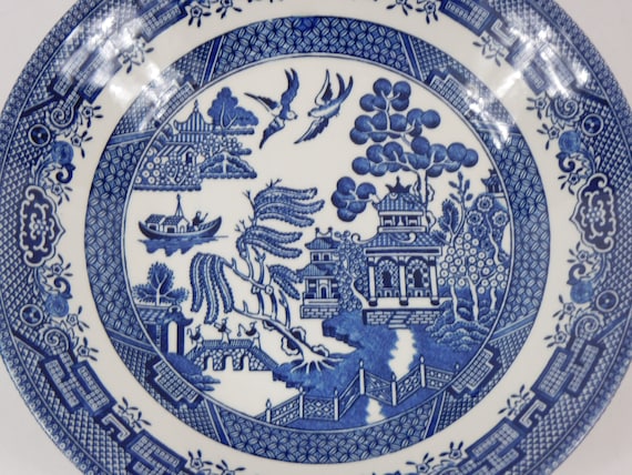  Churchill - Vajilla de porcelana «sauce azul», Vajilla, Azul  Willow : Hogar y Cocina