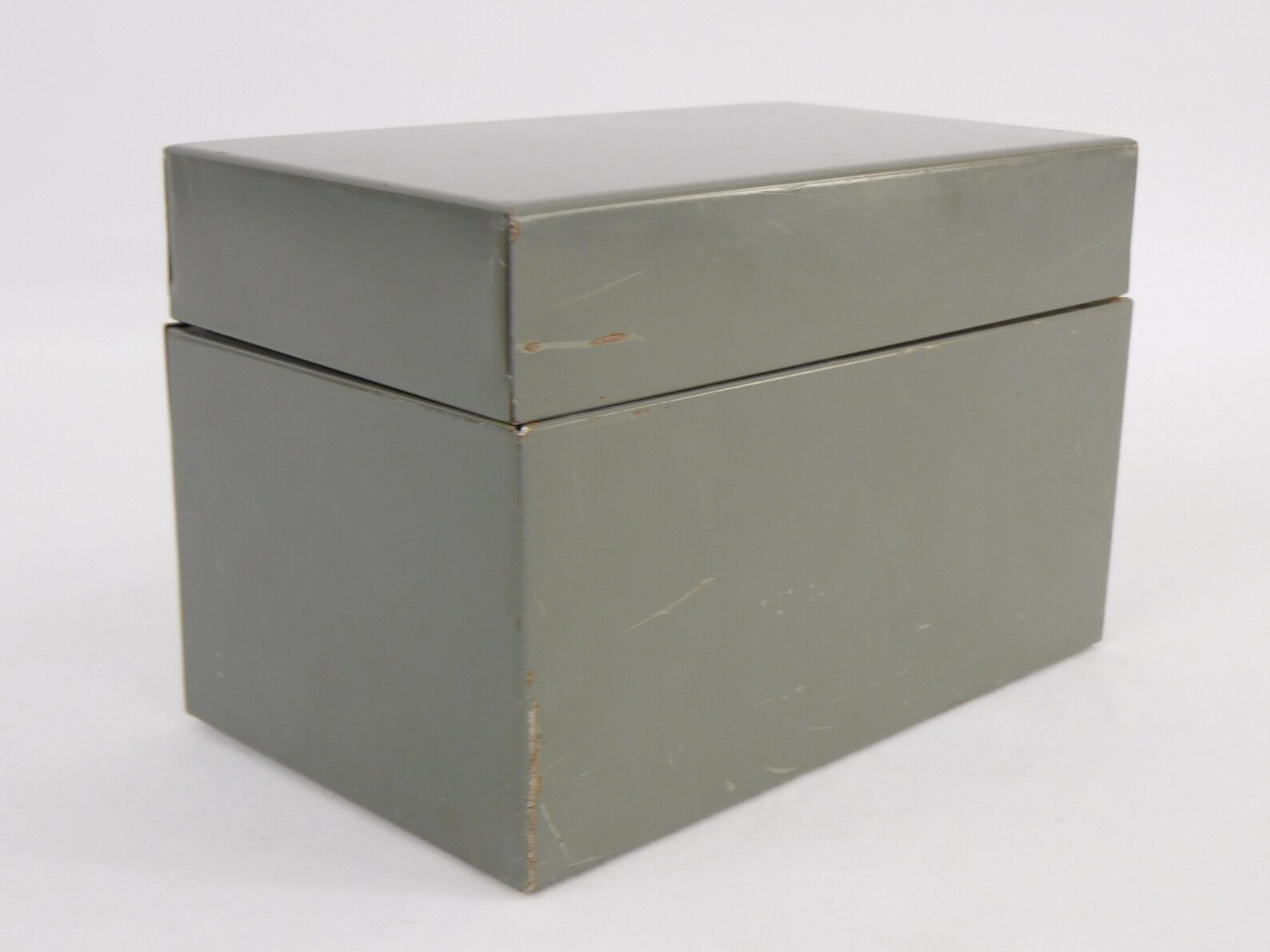 Vintage GWS 533 Metal 3 X 5 Index Card File Box Hinged Lid Etsy