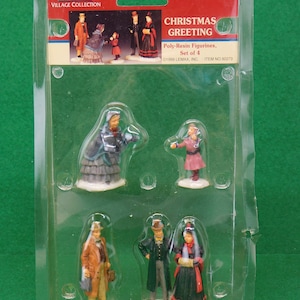Sold Individually Lemax Village Collection Figurine, Christmas House Accessory, Village People, Residence, Poly Resin Figures YOUR CHOICE Christmas Greeting