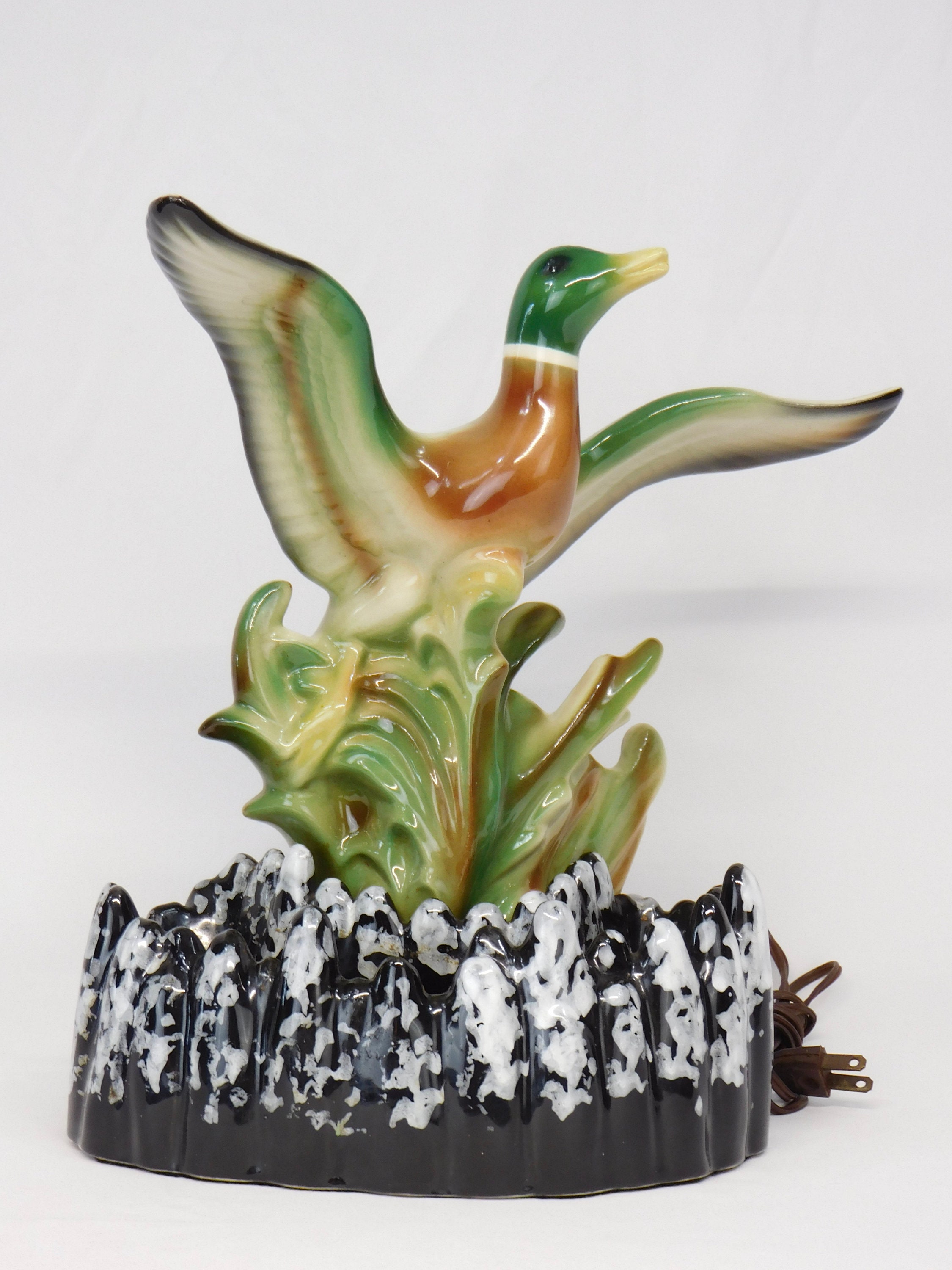 Vintage mallard duck lamp deals