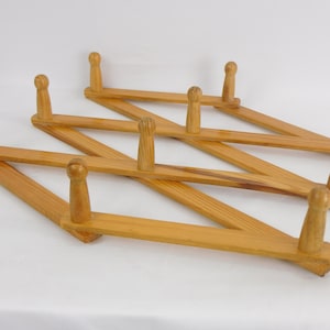 Vintage Peg Rack Expandable Kitchen Mug Rack Kitchen Hooks Apron Holder Peg Hook Coat Rack