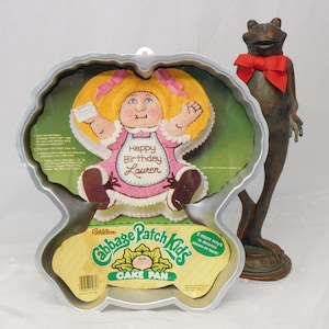 Vintage Wilton Cake Pan Cabbage Patch Kids Cake Mold, Complete Instructions, Baking and Decorating Tips, Little Girl Birthday, Birthday Cake