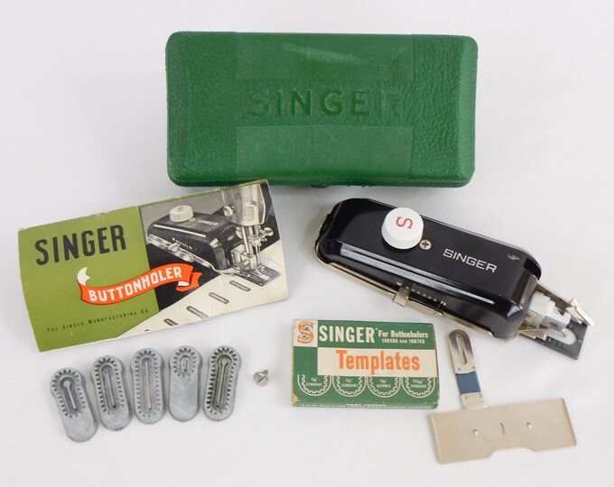 Vintage 1948 Singer Sewing Machine Buttonhole Attachment No. Etsy