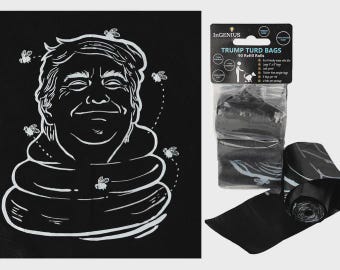 Trumpturd navullingen voor hondenpoepzakjes - poepzakjes voor honden - niet zomaar een propcadeau Milieuvriendelijk - 9 x 13 inch - 90 vullingen