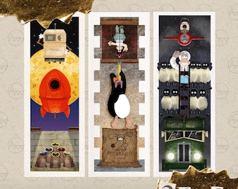 Awpensive’s Wallace and Gromit 55 x 148mm Bookmark