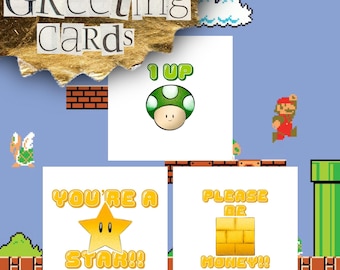 Awpensive’s Mario Game Greeting Cards