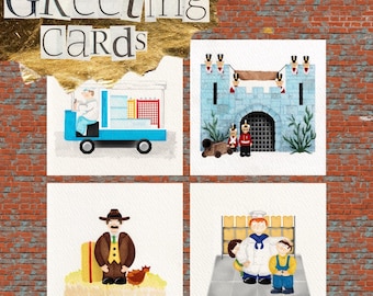 Awpensive’s ’Trumpton’ and ‘Camberwick Green’ Character Greeting Cards