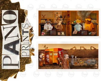 Awpensive’s Fantastic Mr Fox Panorama Art Prints