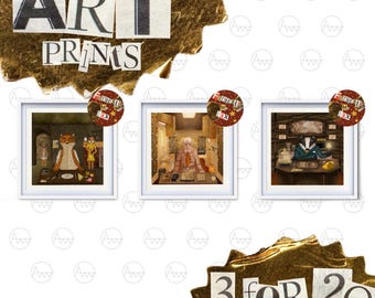 Awpensive’s Fantastic Mr Fox 148mm Square Art Print