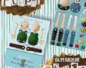 Awpensive’s ‘Wallace’ Pull String Puppet / Paper Doll
