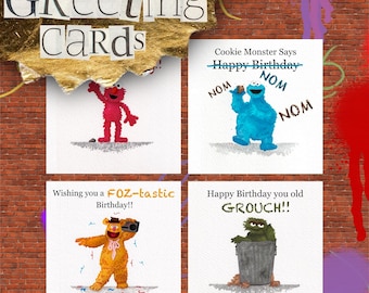 Awpensive’s The Muppet Monsters Birthday Cards