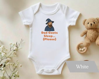 DnD Baby Onesie, Sleepy Dad - Adorable Baby Outfit, Cute DnD Baby Clothes, Newborn Gift, Funny Infant Wear, Baby Shower Gift, RPG