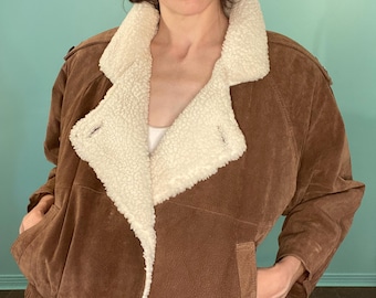 VINTAGE SUEDE "ADA" Bomber Jacket