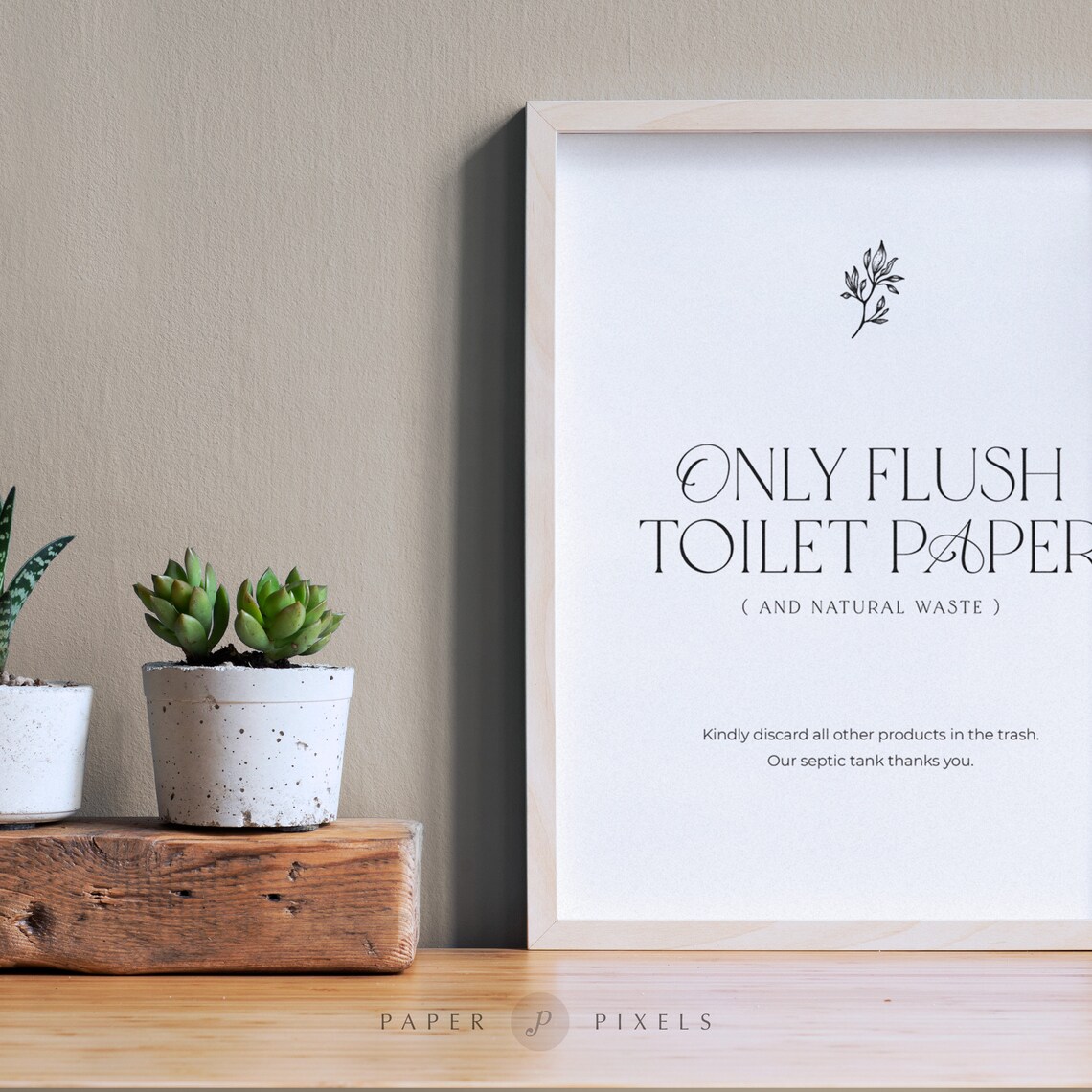 Airbnb Toilet Sign, Airbnb Host Printable, "only Flush Toilet Paper ...