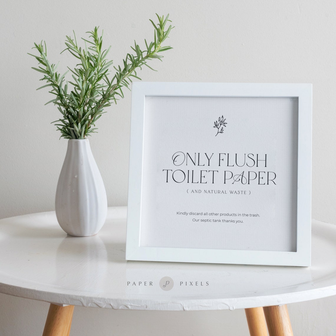 Airbnb Toilet Sign, Airbnb Host Printable, "only Flush Toilet Paper ...