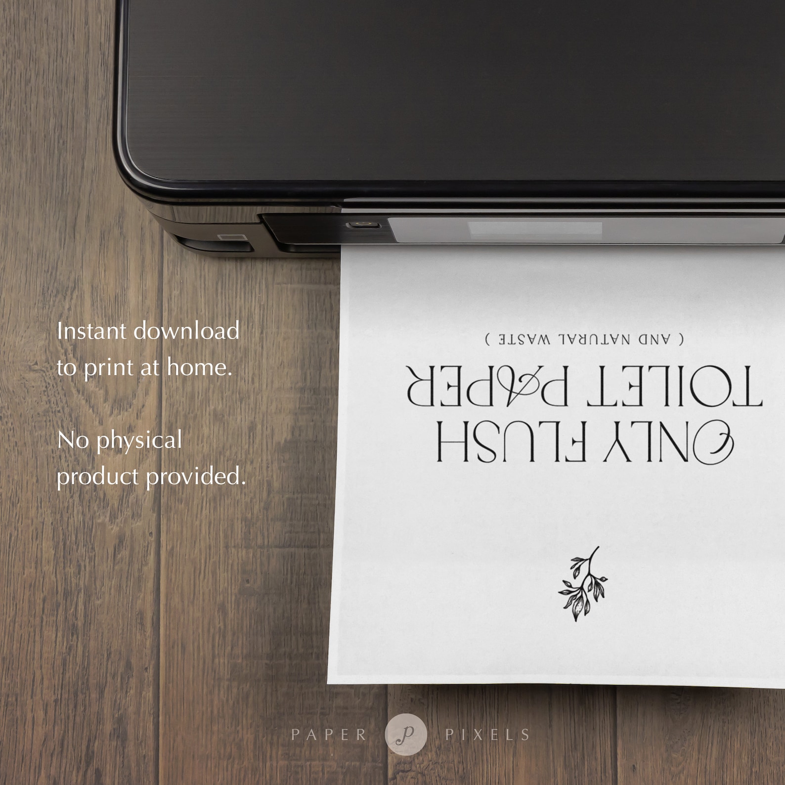 Airbnb Toilet Sign, Airbnb Host Printable, only Flush Toilet Paper