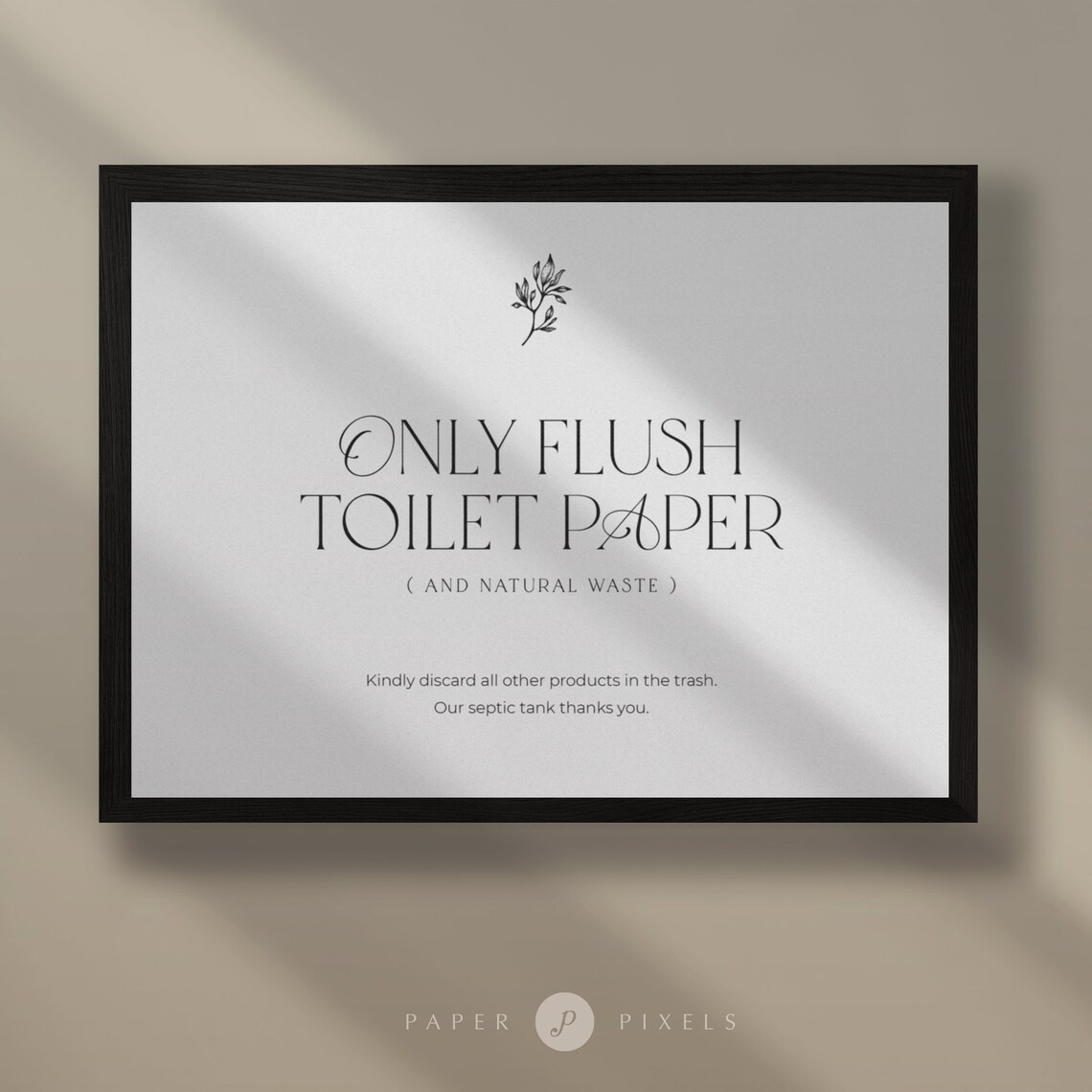 Airbnb Toilet Sign, Airbnb Host Printable, "only Flush Toilet Paper ...