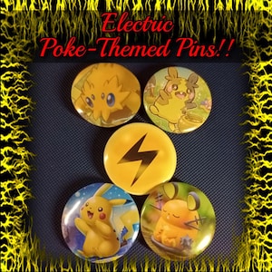 Electric Cuties Poke Pin Set (HANDMADE)