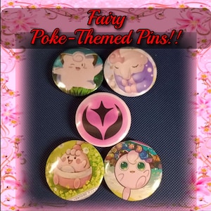 Fairy Cuties Poke Pin Set (HANDMADE)