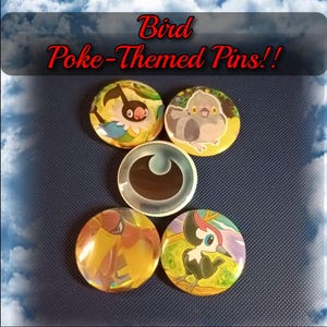 Bird Cuties Poke Pin Set (HANDMADE)