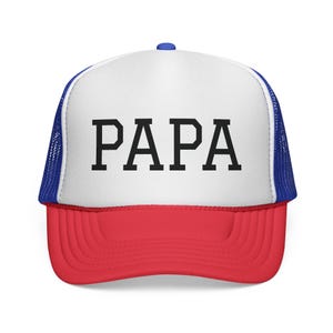 Papa Trucker Cap | Father&#39;s Day Gift, Dad Hat, Personalized Cap, Outdoor Adventure Gear, Fun Family Apparel