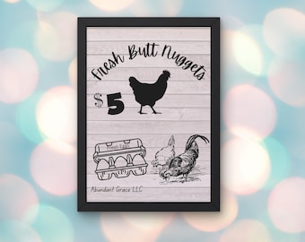 Plantilla de lista de precios de huevos frescos para puesto de granja: Letrero editable (Descargar PDF de Canva)