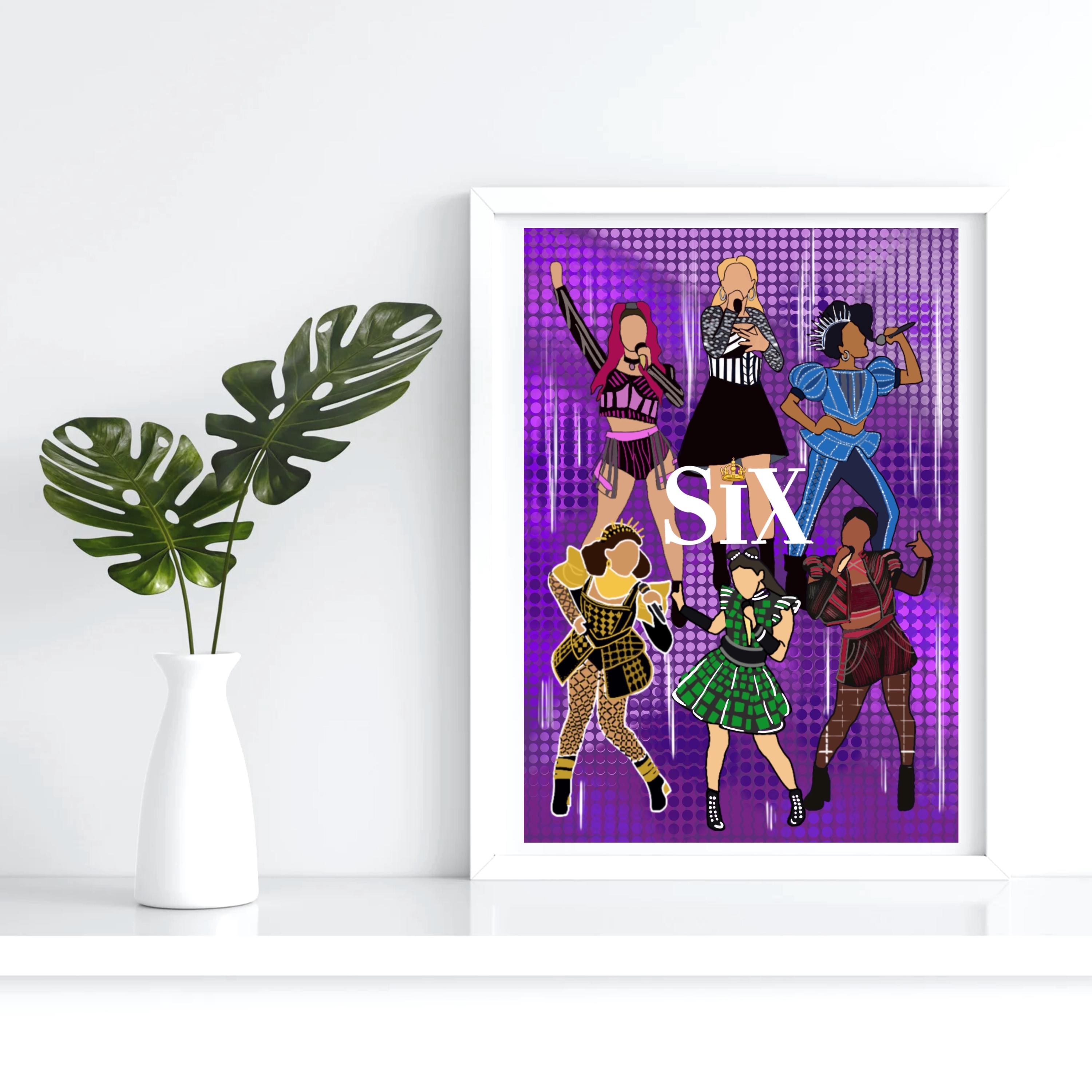 Six the Musical Art Print, Broadway Queens Illustration - Etsy Canada