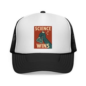 Science-Themed Trucker Cap, Science Wins Hat, Educational Gift, Cool Science Apparel, Pride Education Cap, Science Lover&#39;s Gear