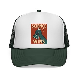 Science-Themed Trucker Cap, Science Wins Hat, Educational Gift, Cool Science Apparel, Pride Education Cap, Science Lover&#39;s Gear