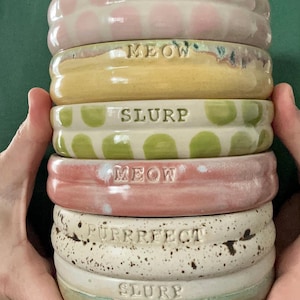 Personalised Ceramic Cat Dishes