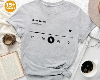 Custom Song & Artist T-Shirt, Personalized Music Jumper, Custom Singer Name T shirt, Custom T Shirt, Music Concert T Shirt