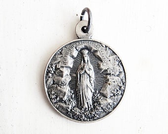 Inmaculada Concepción/Sagrado Corazón de Jesús - Medalla - Colgante