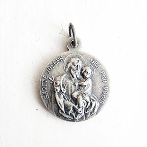 Saint Joseph and Saint Jude Medal - Pendant - San Judas - San Jose - Medalla - Alpacca - Alpaca