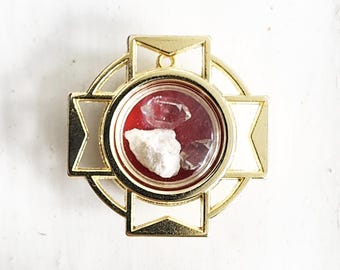 Saint Michael Stones with Herkimer Diamond RELIC (R2)