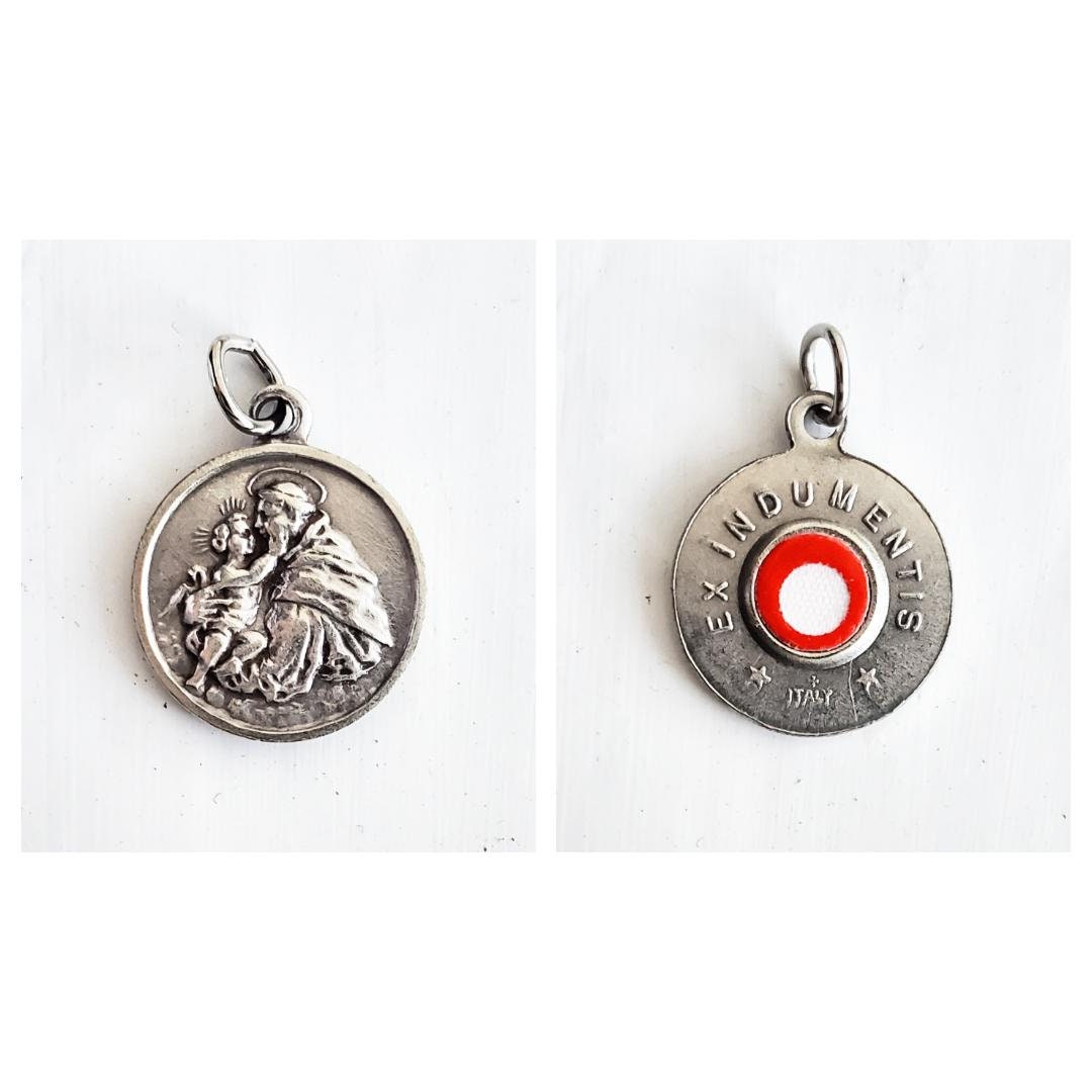 RELIC Ex Indumentis - Saint Anthony - Pewter Medal - Etsy