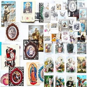 Colección importante: estampas de oración, sellos del Vaticano, efímeras y reliquias